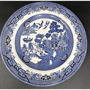 Vintage Churchill Blue Willow Dinner Plate 10"